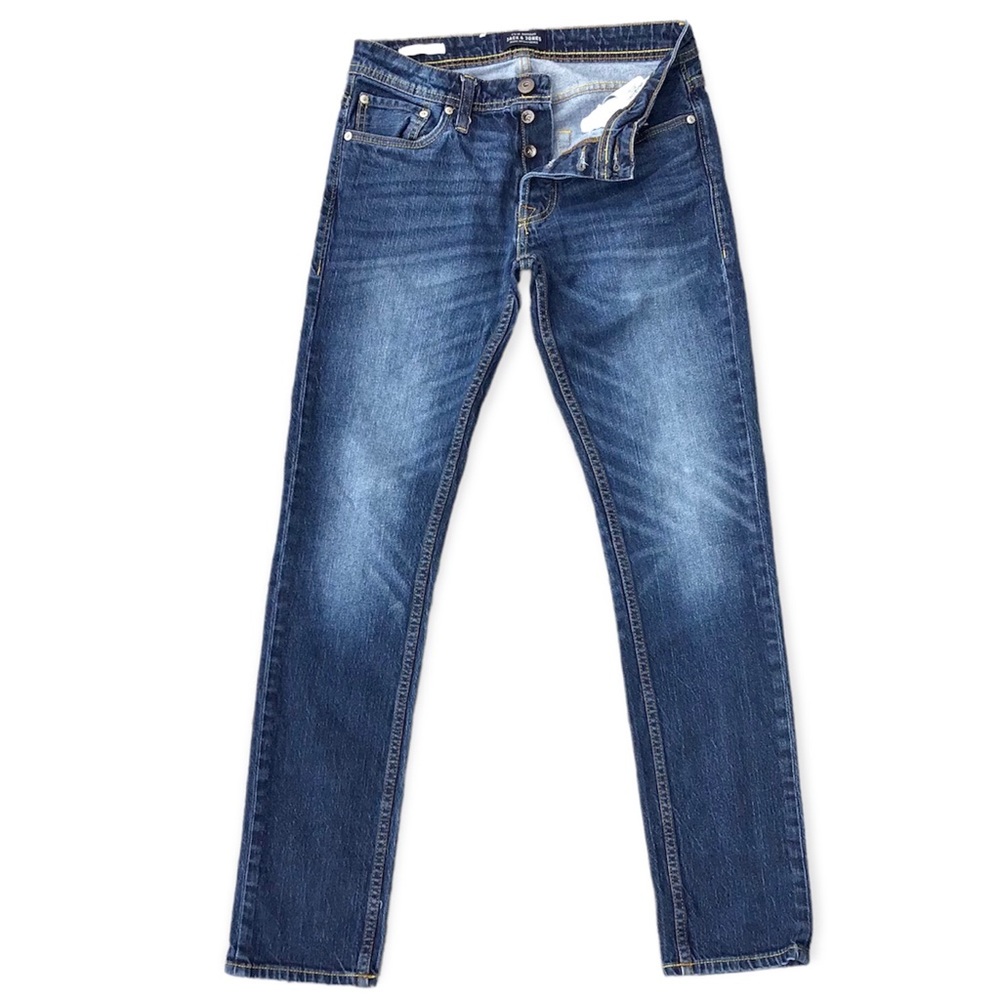 JACK & JONES | Tim Slim Fit Button Fly Jeans 29x32